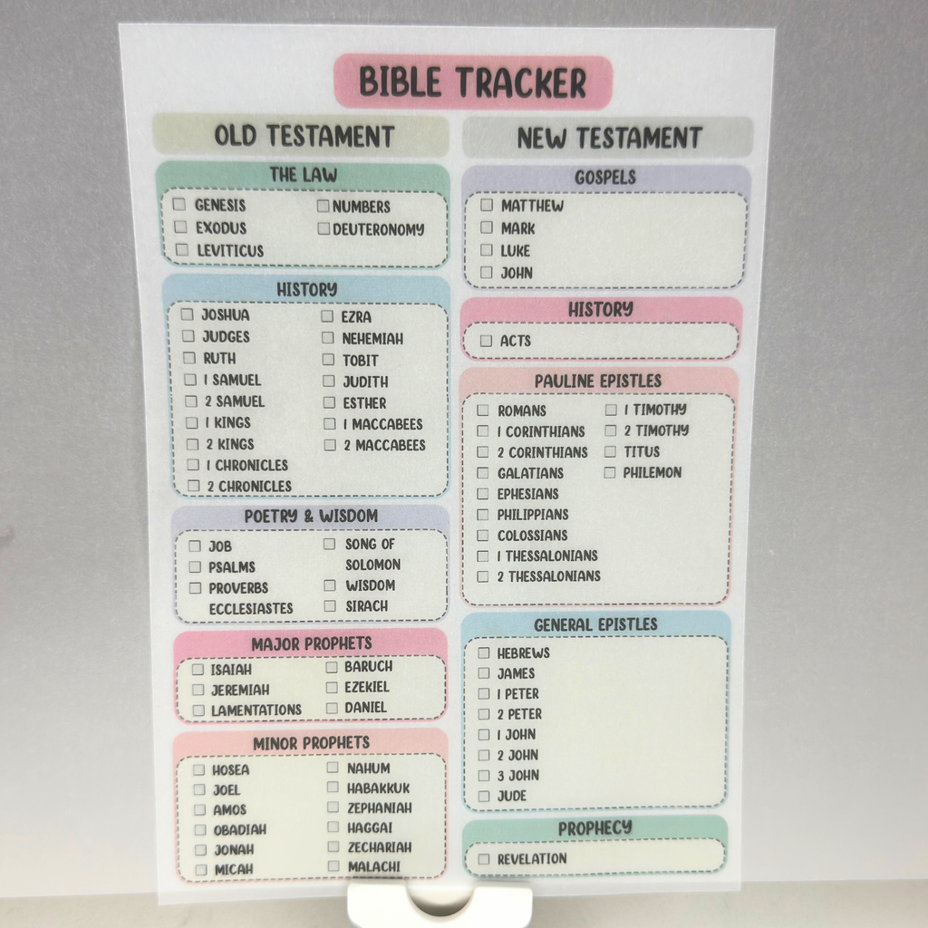 73 Books of the Bible Vellum Tip-Ins