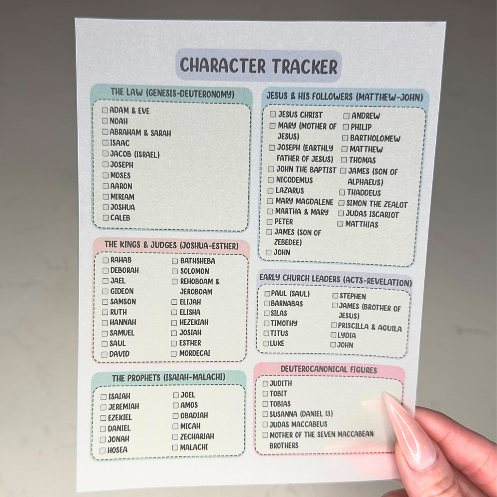 80 Characters of the Bible Vellum Tip-Ins