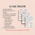 73 Libros de la Biblia Católica en Páginas Insertables de Vellum