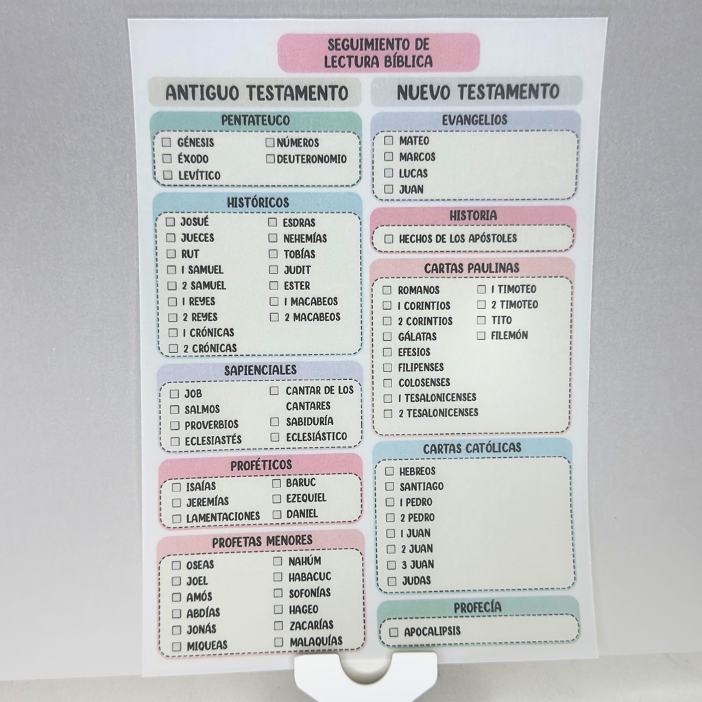 73 Libros de la Biblia Católica en Páginas Insertables de Vellum