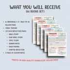 Bible Study Essentials Vellum Collection | 208 Bible Inserts