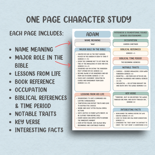 65 Men of the Bible Vellum Tip-Ins